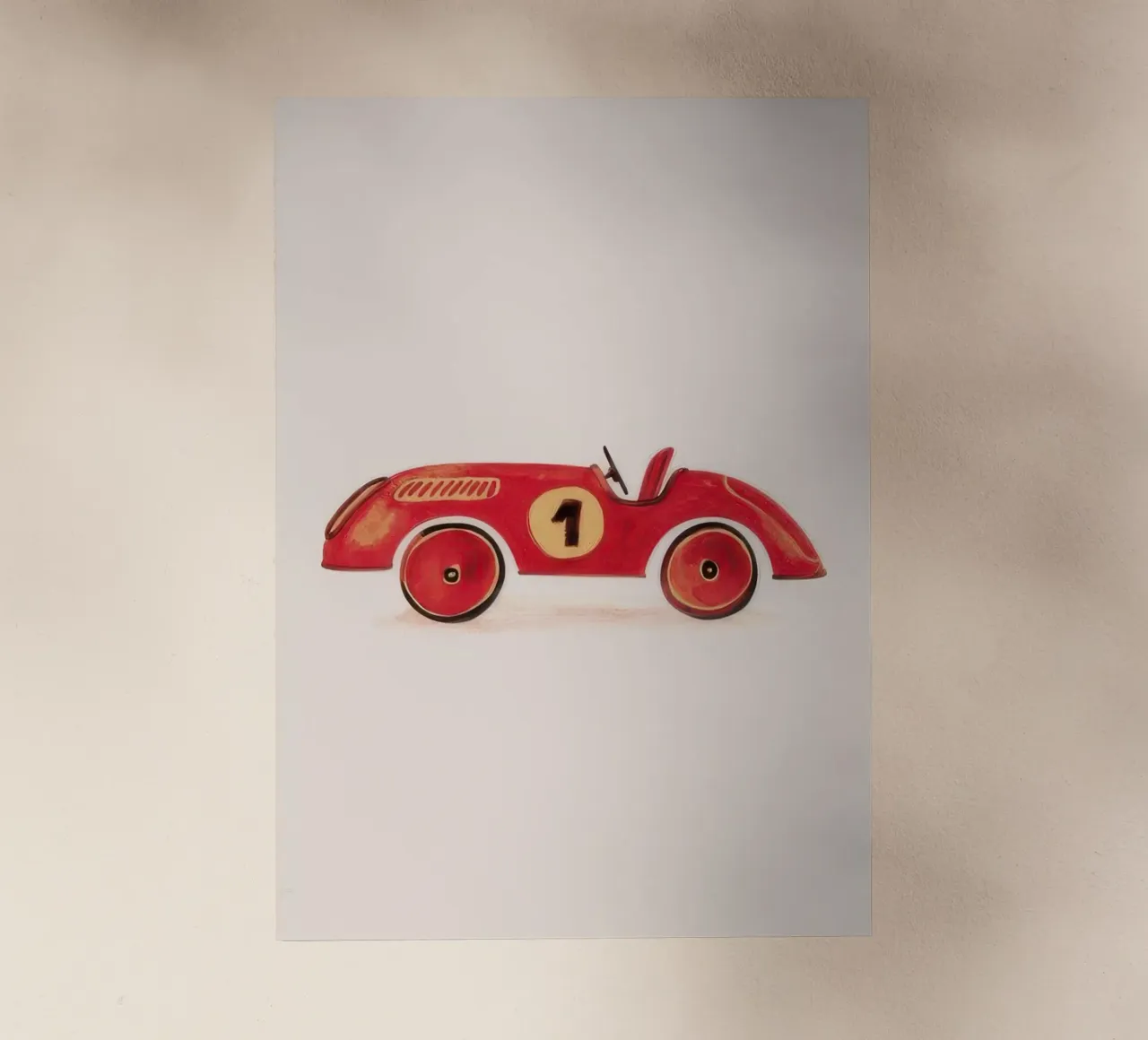Auto da corsa rossa pellicola backlit da KIds Idea