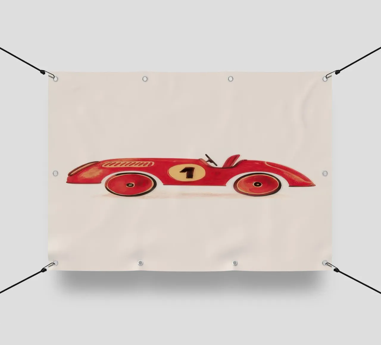 Auto da corsa rossa telo in pvc da KIds Idea