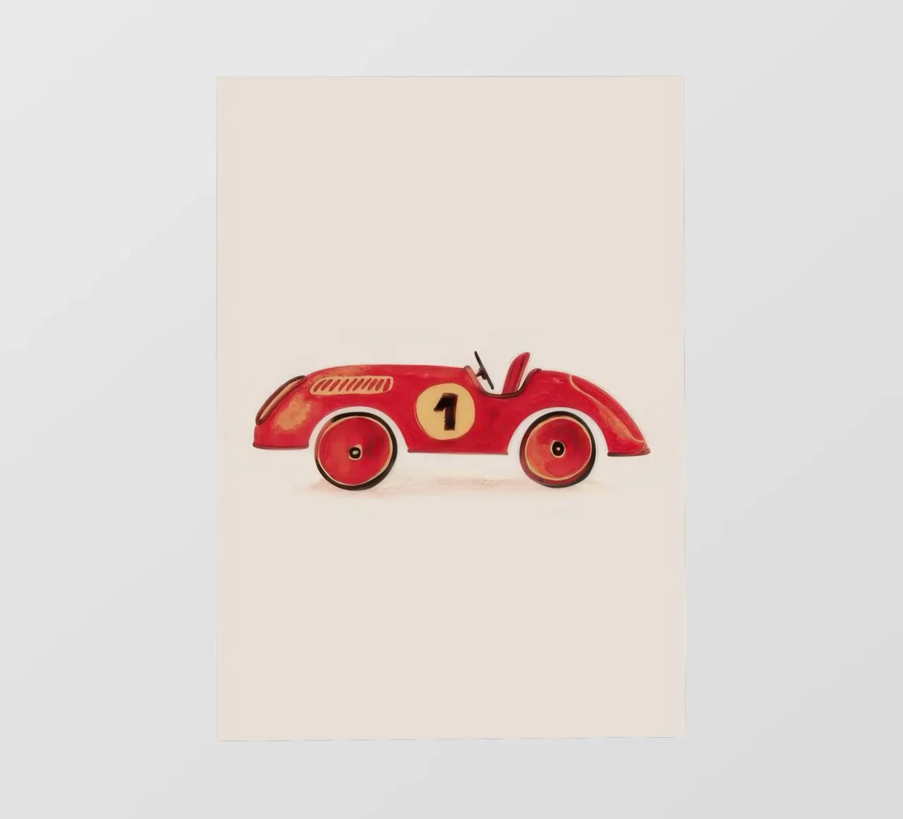 Auto da corsa rossa telo in pvc da KIds Idea