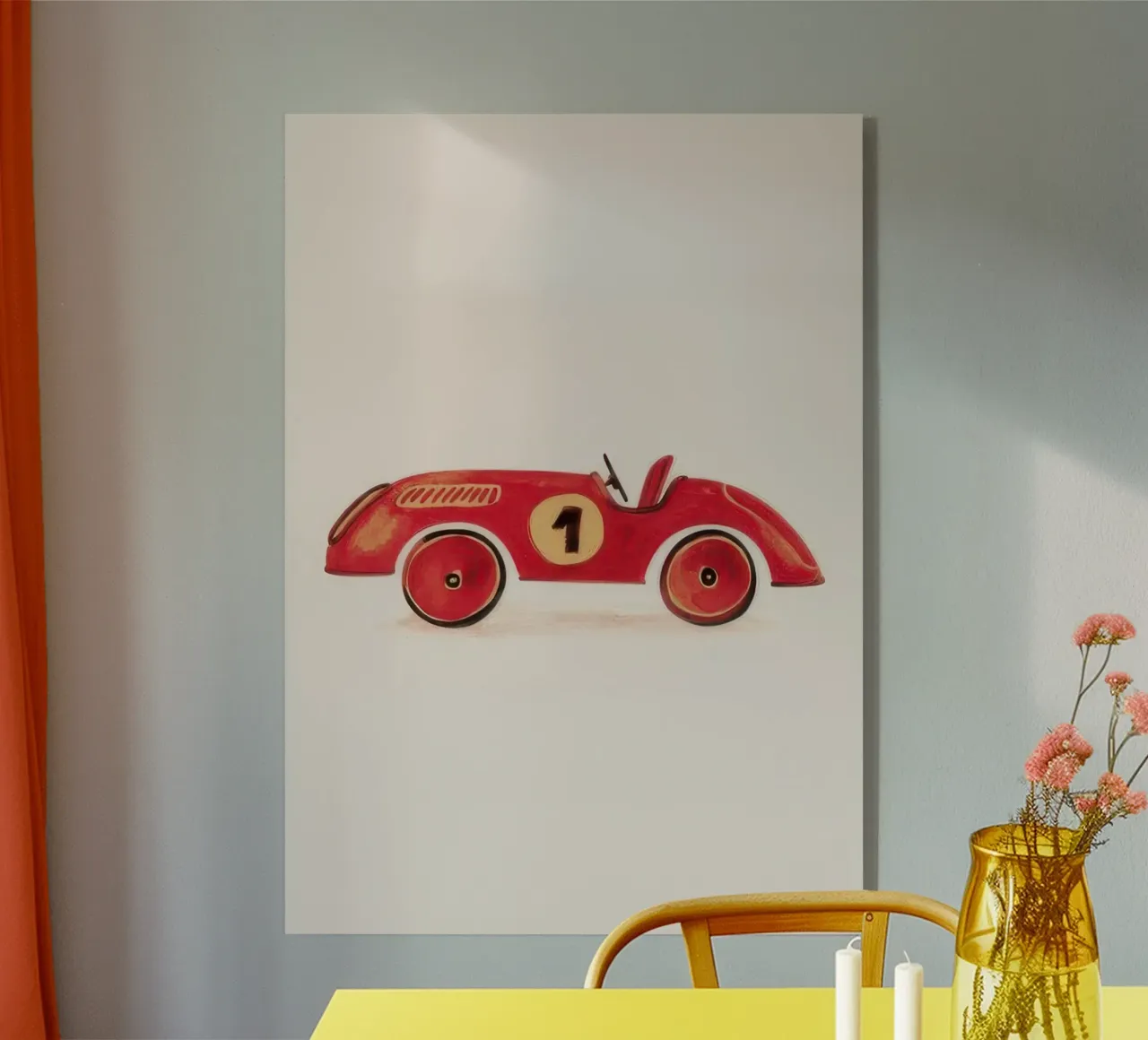 Auto da corsa rossa plexiglass da KIds Idea