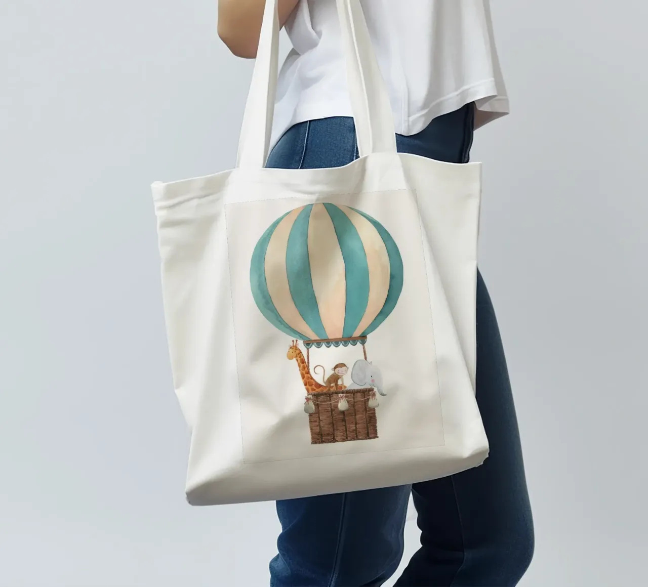 The Balloon Ride tote bag by KIds Idea