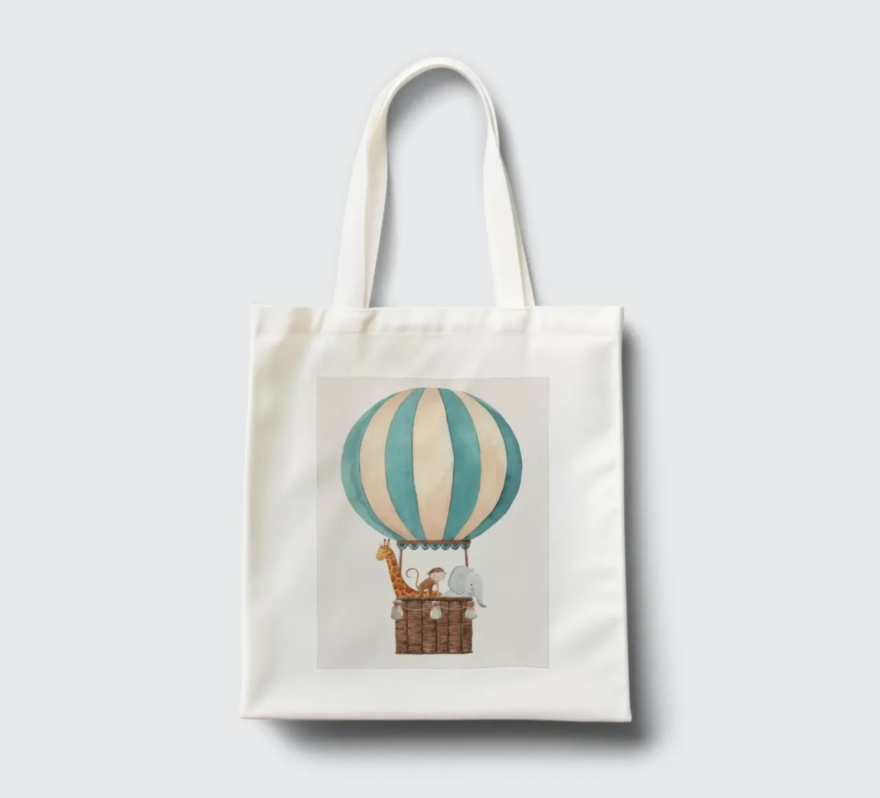 Il giro in mongolfiera borsa in juta da KIds Idea