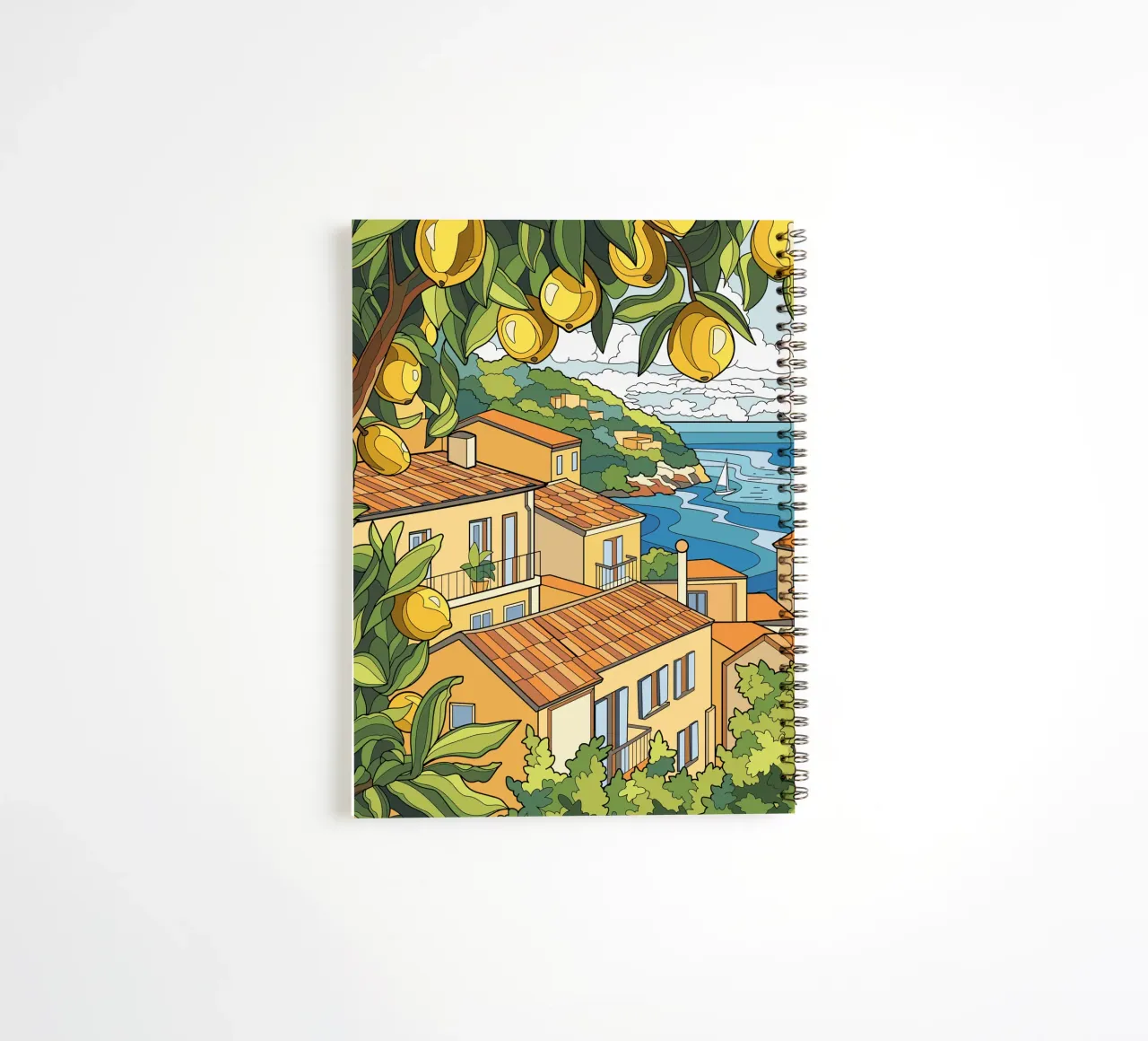 Zitrone am Meer Ringbuch von Fanya Art