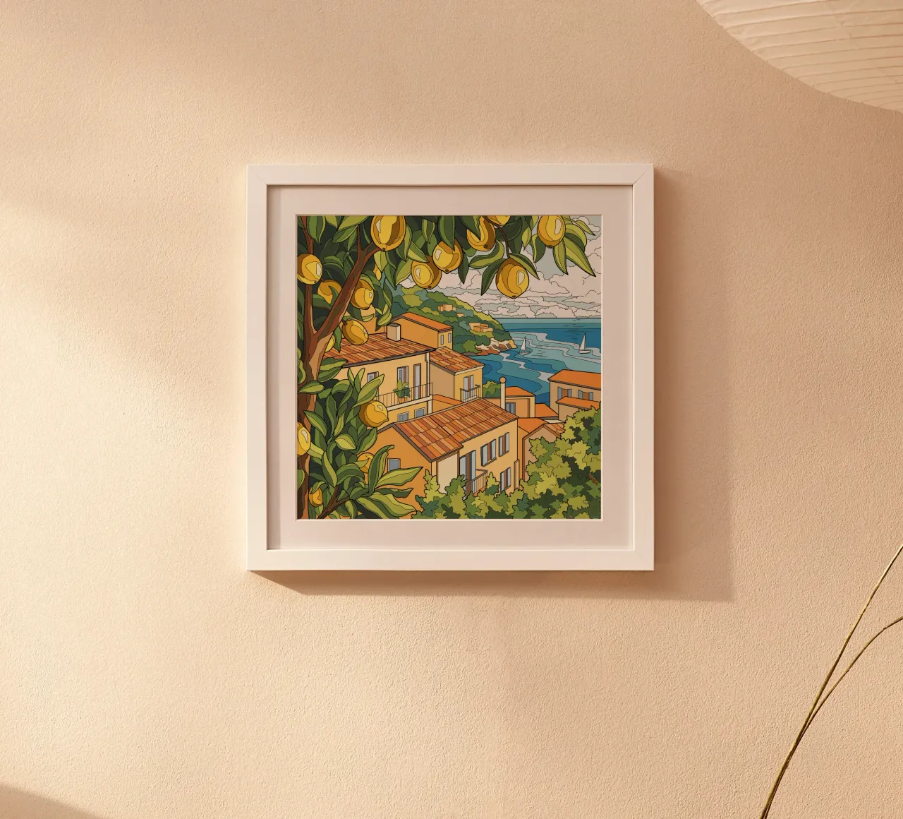 Zitrone am Meer Hahnemühle von Fanya Art