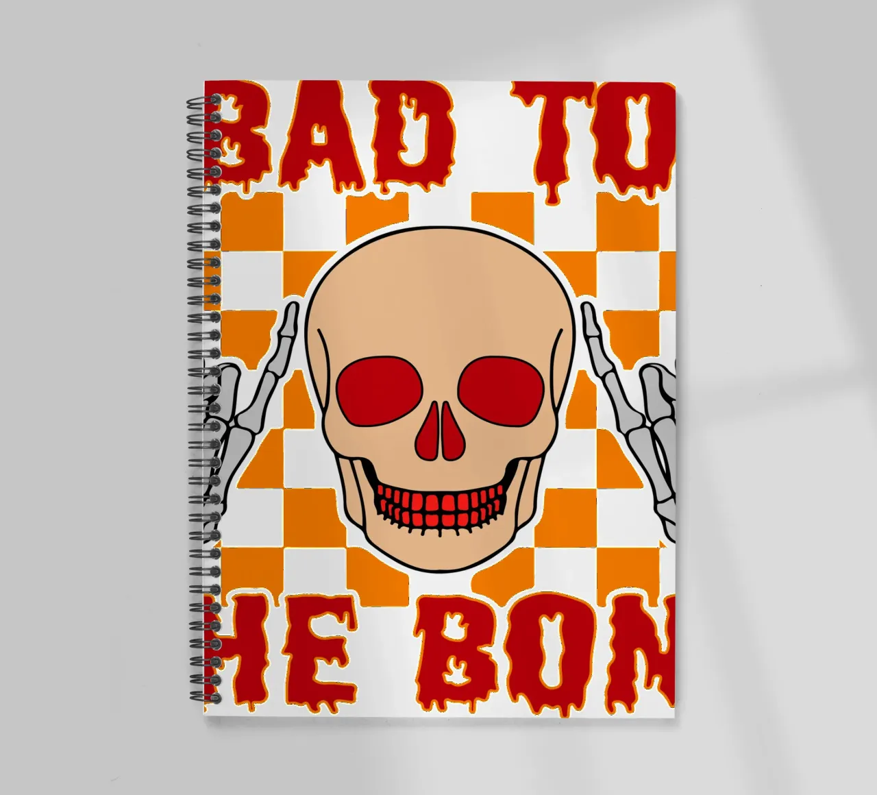 bad to the bone spiral notebook by onetime