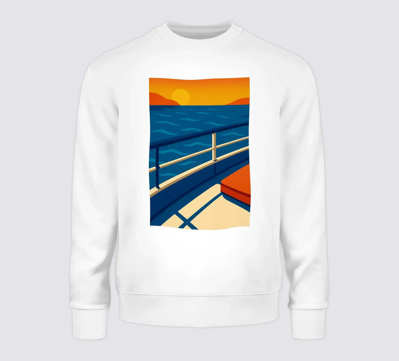 SUNSET CRUISE - La versione design della calma assoluta felpa da JETLAG | affiches voyage