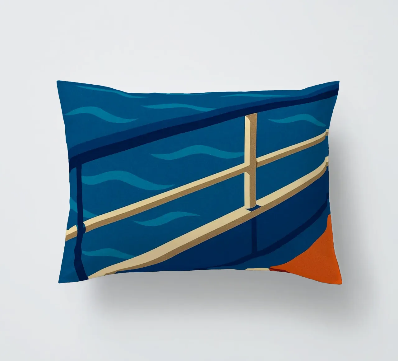 SUNSET CRUISE - The design version of absolute calm decorative cushion by JETLAG | affiches voyage