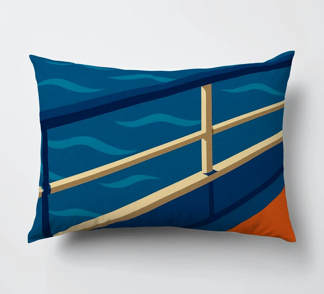 SUNSET CRUISE - The design version of absolute calm decorative cushion by JETLAG | affiches voyage