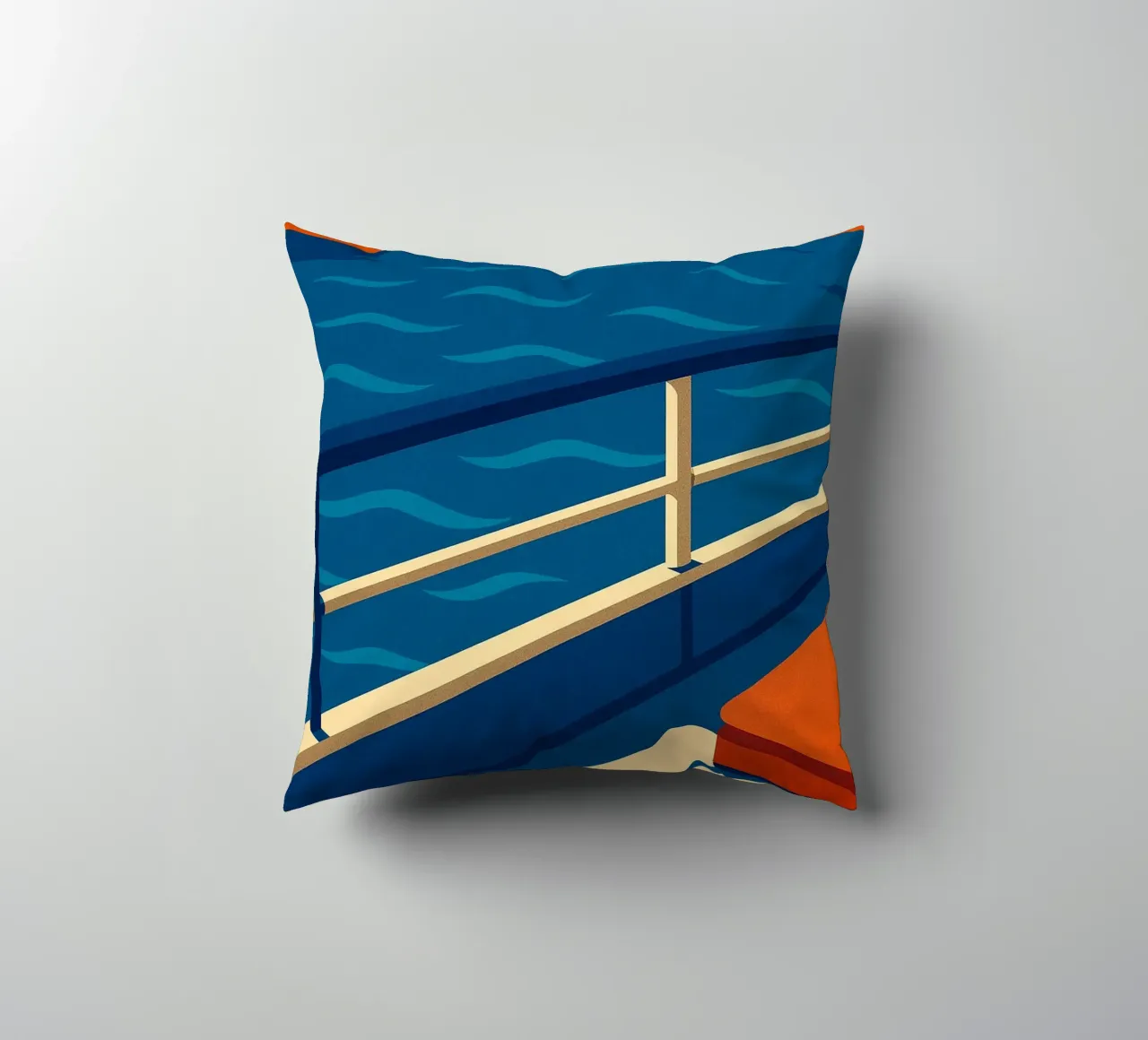 SUNSET CRUISE - The design version of absolute calm decorative cushion by JETLAG | affiches voyage