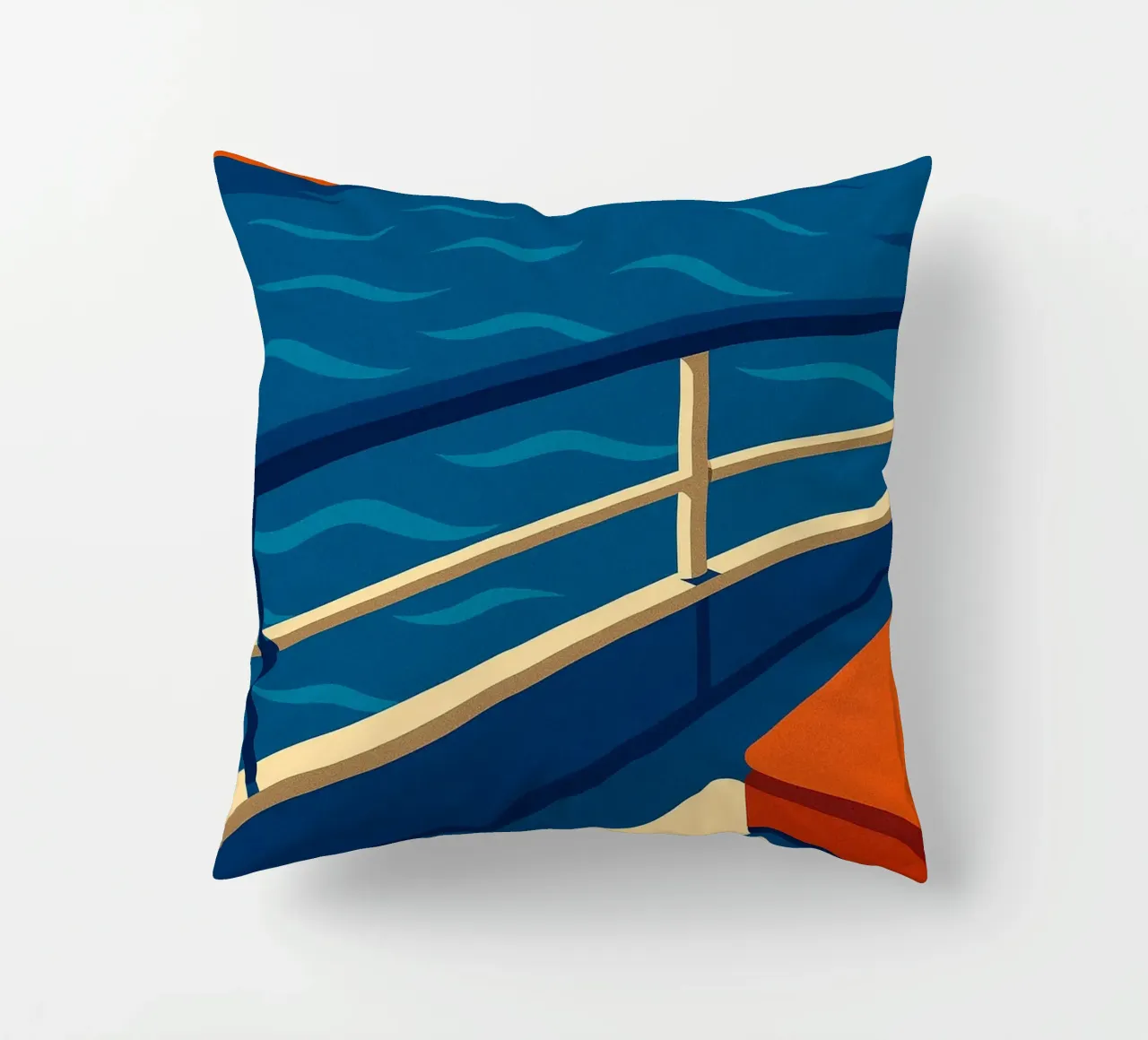 SUNSET CRUISE - The design version of absolute calm decorative cushion by JETLAG | affiches voyage