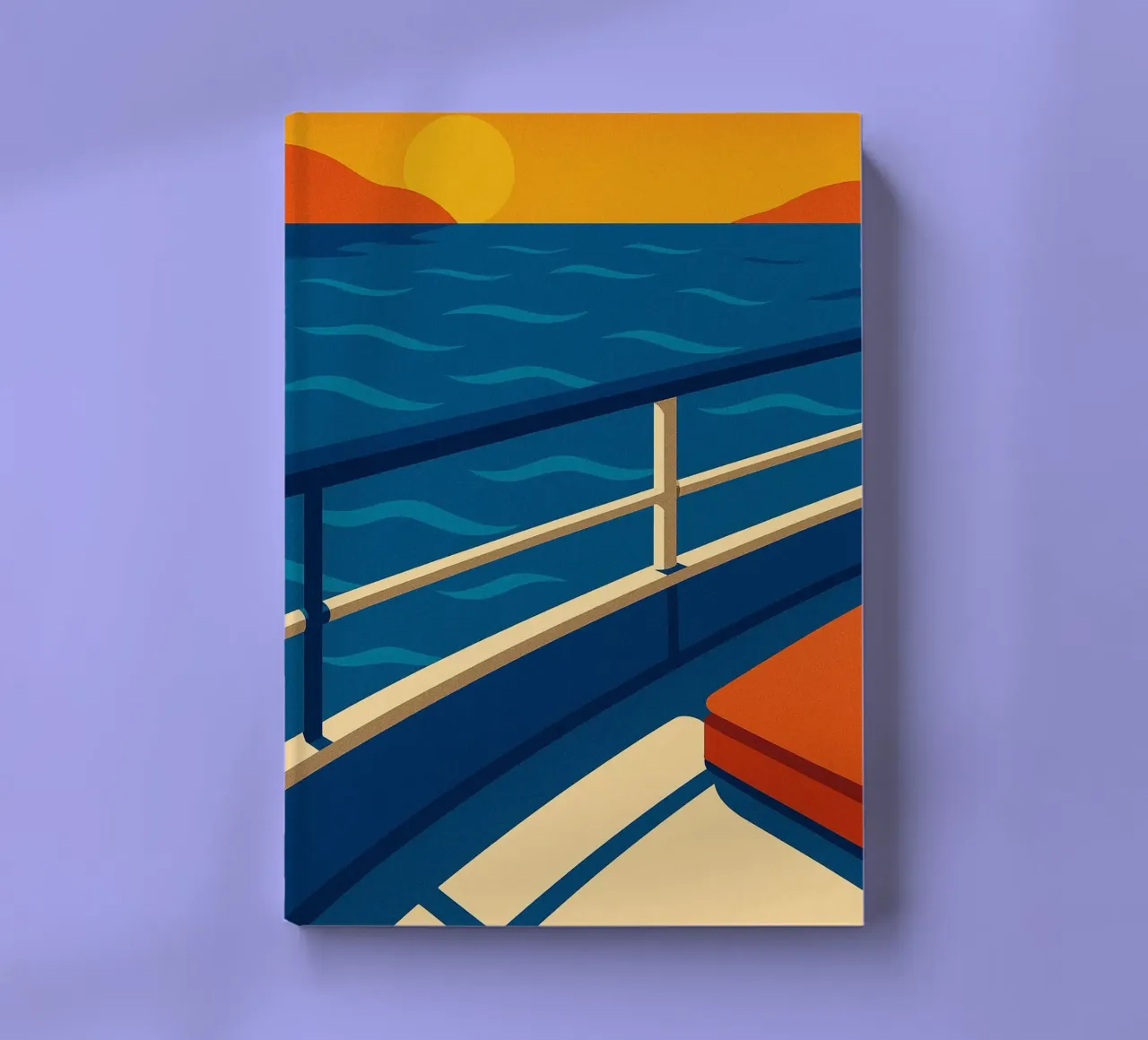 SUNSET CRUISE - The design version of absolute calm notebook by JETLAG | affiches voyage