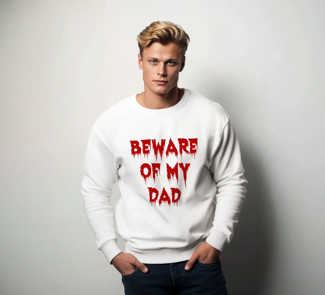 attenzione a mio padre felpa da onetime