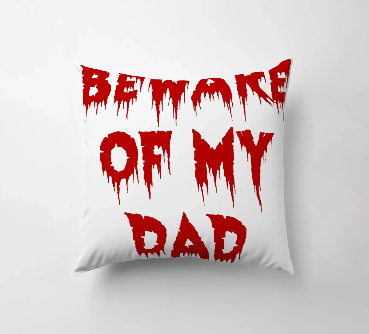 attenzione a mio padre cuscino da onetime