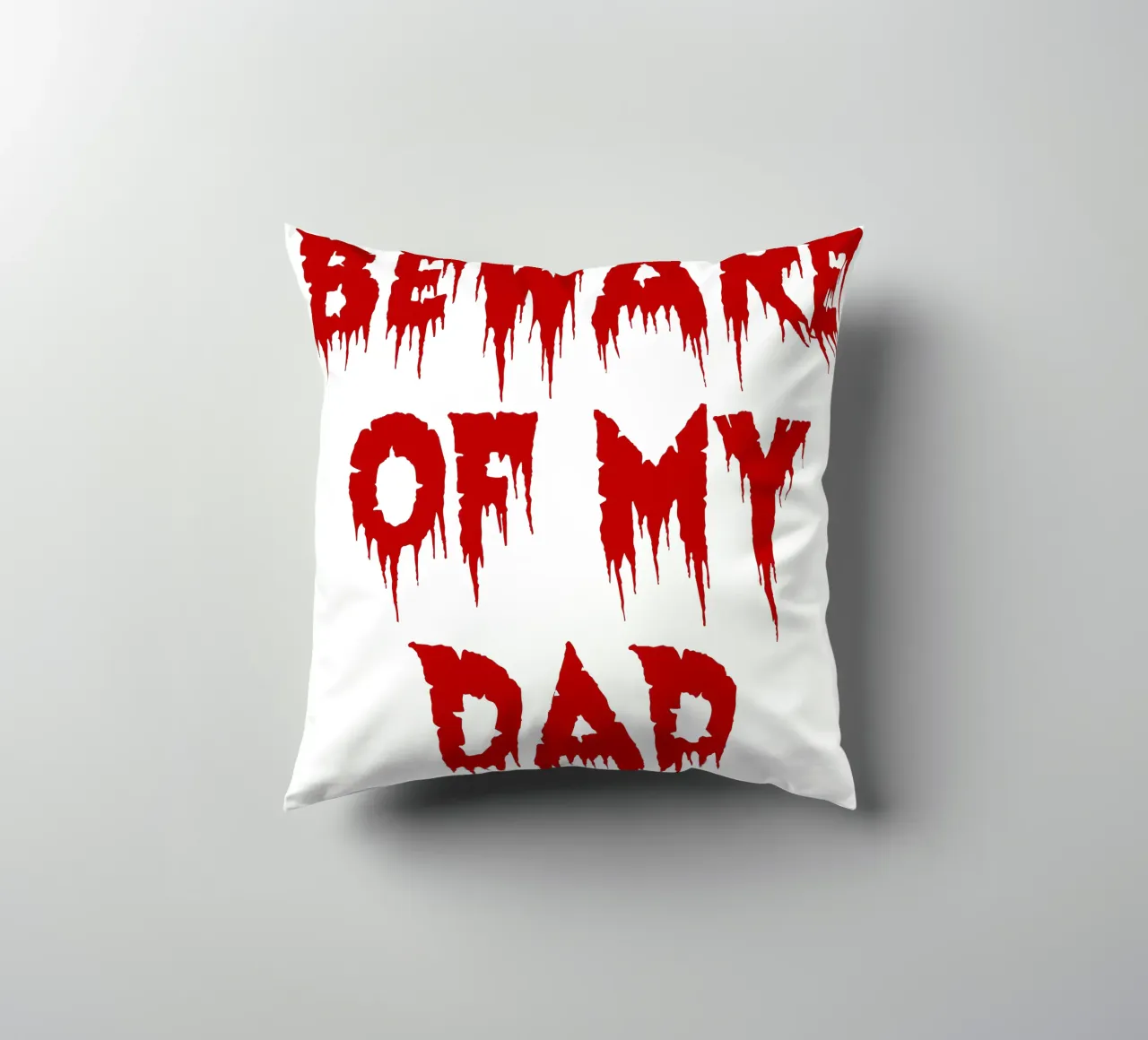 attenzione a mio padre cuscino da onetime