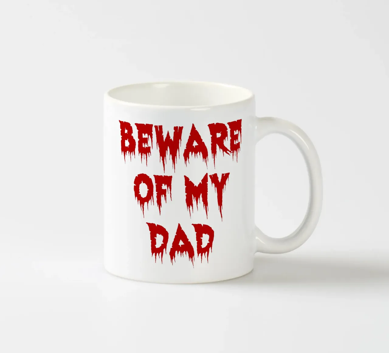 attenzione a mio padre tazza in ceramica da onetime