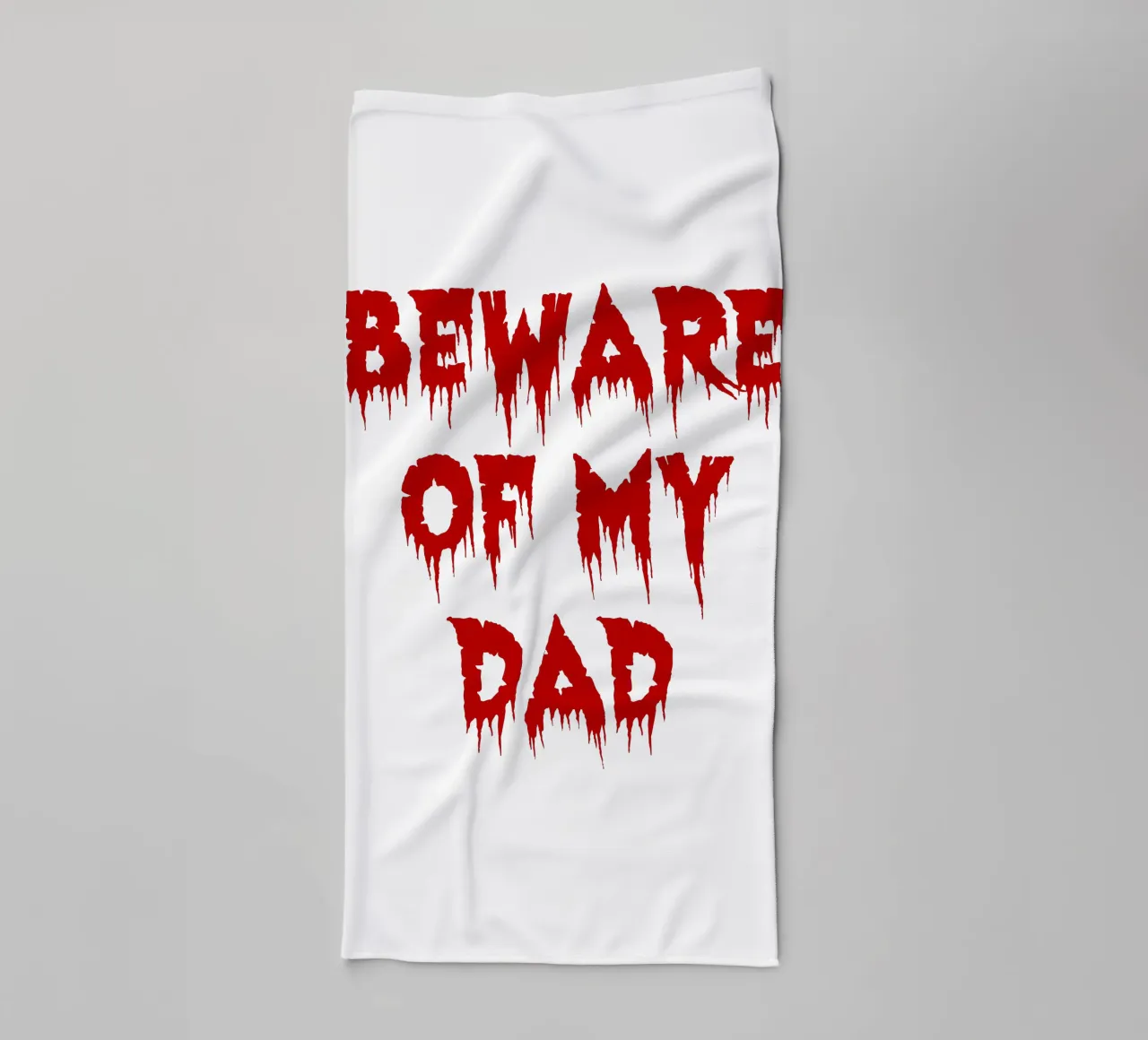 attenzione a mio padre asciugamano da bagno da onetime