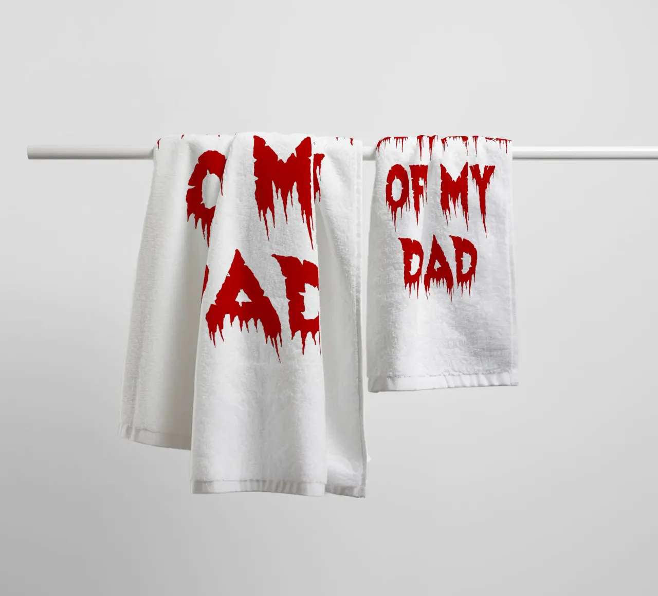 attenzione a mio padre asciugamano da bagno da onetime