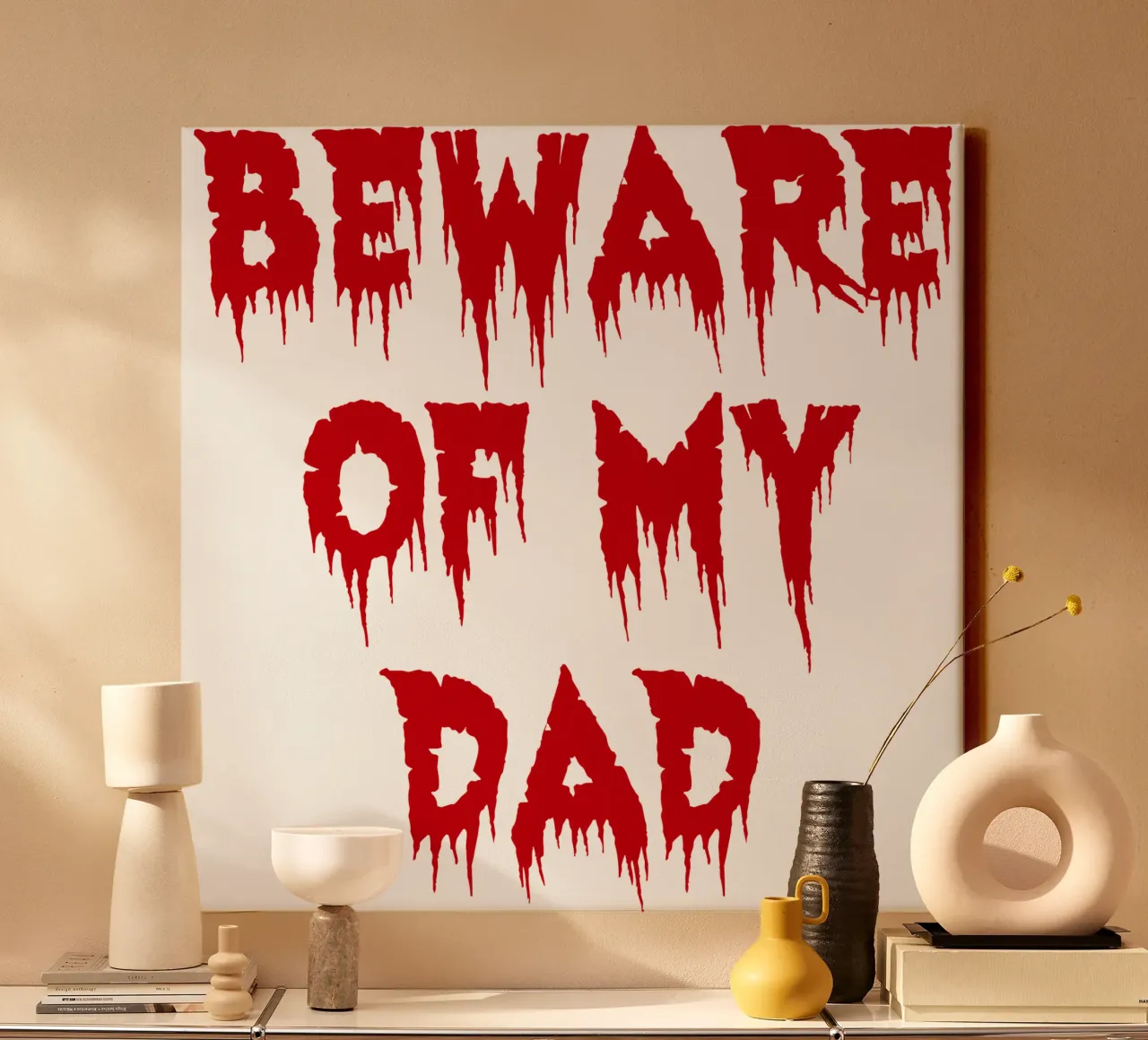 cuidado con mi padre lienzo de onetime