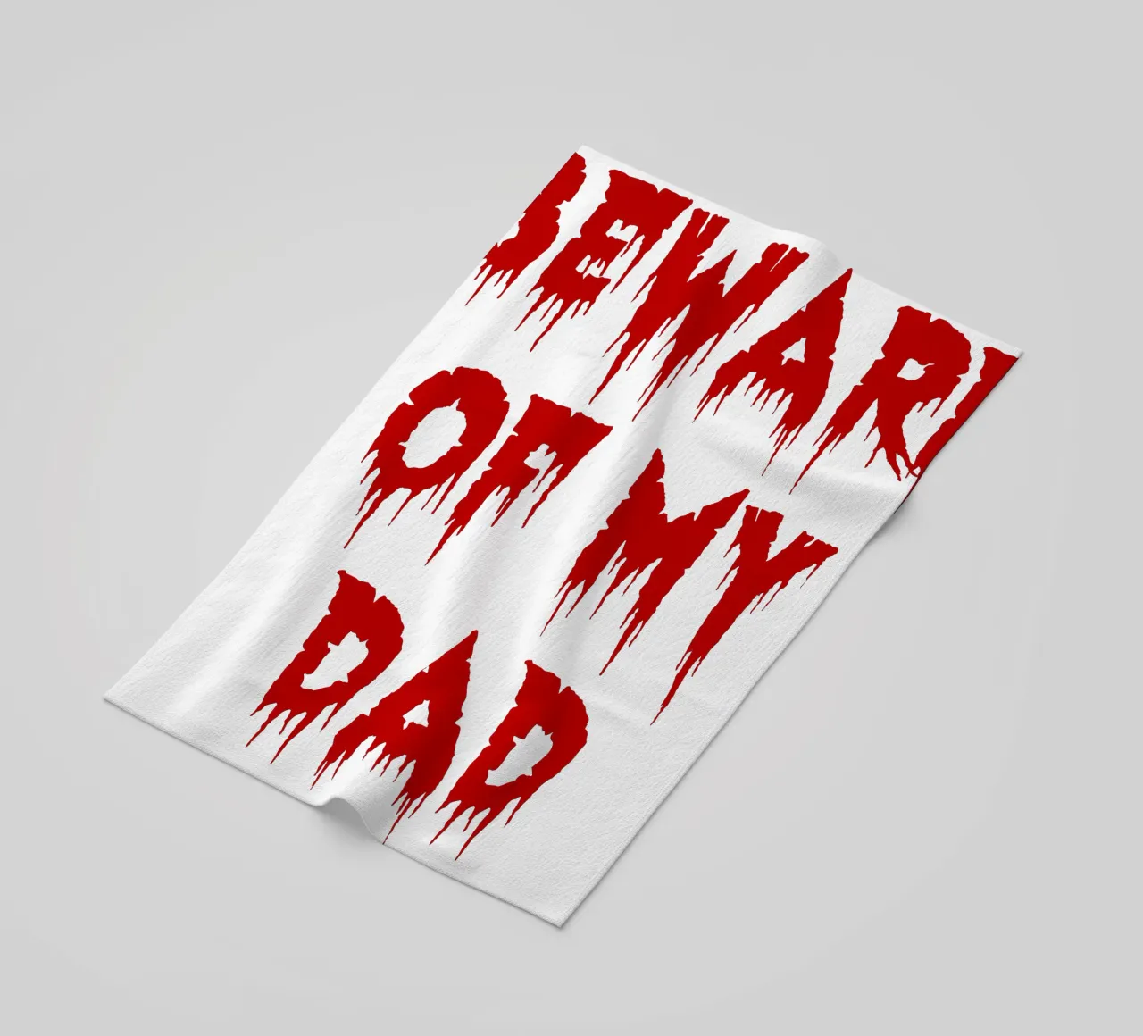 beware of my dad beach towel by onetime
