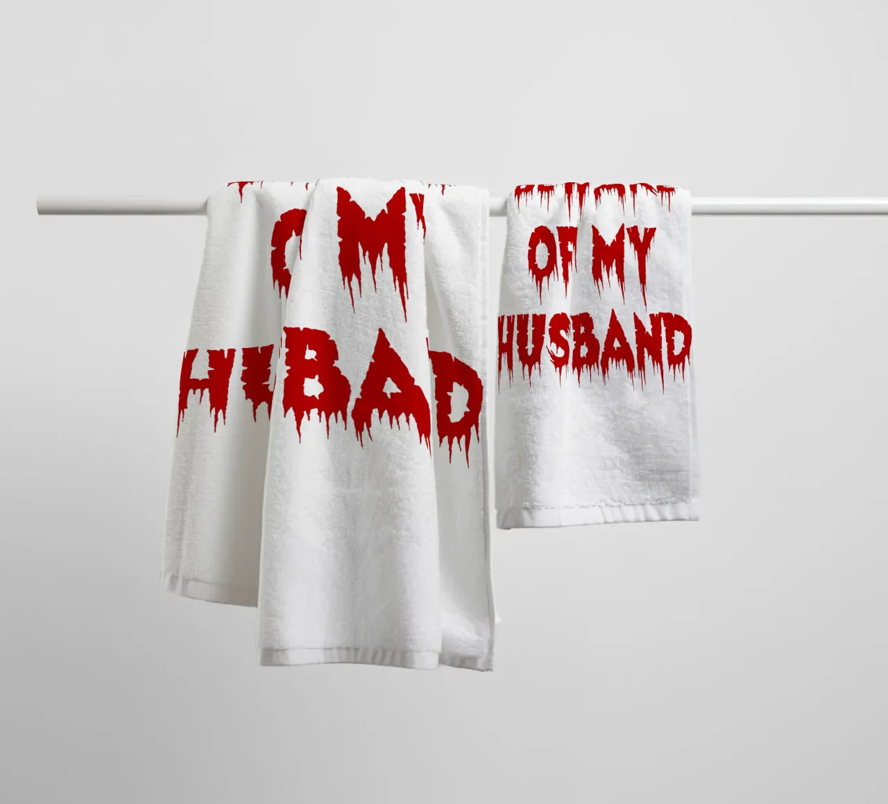 beware of my husband towel by onetime