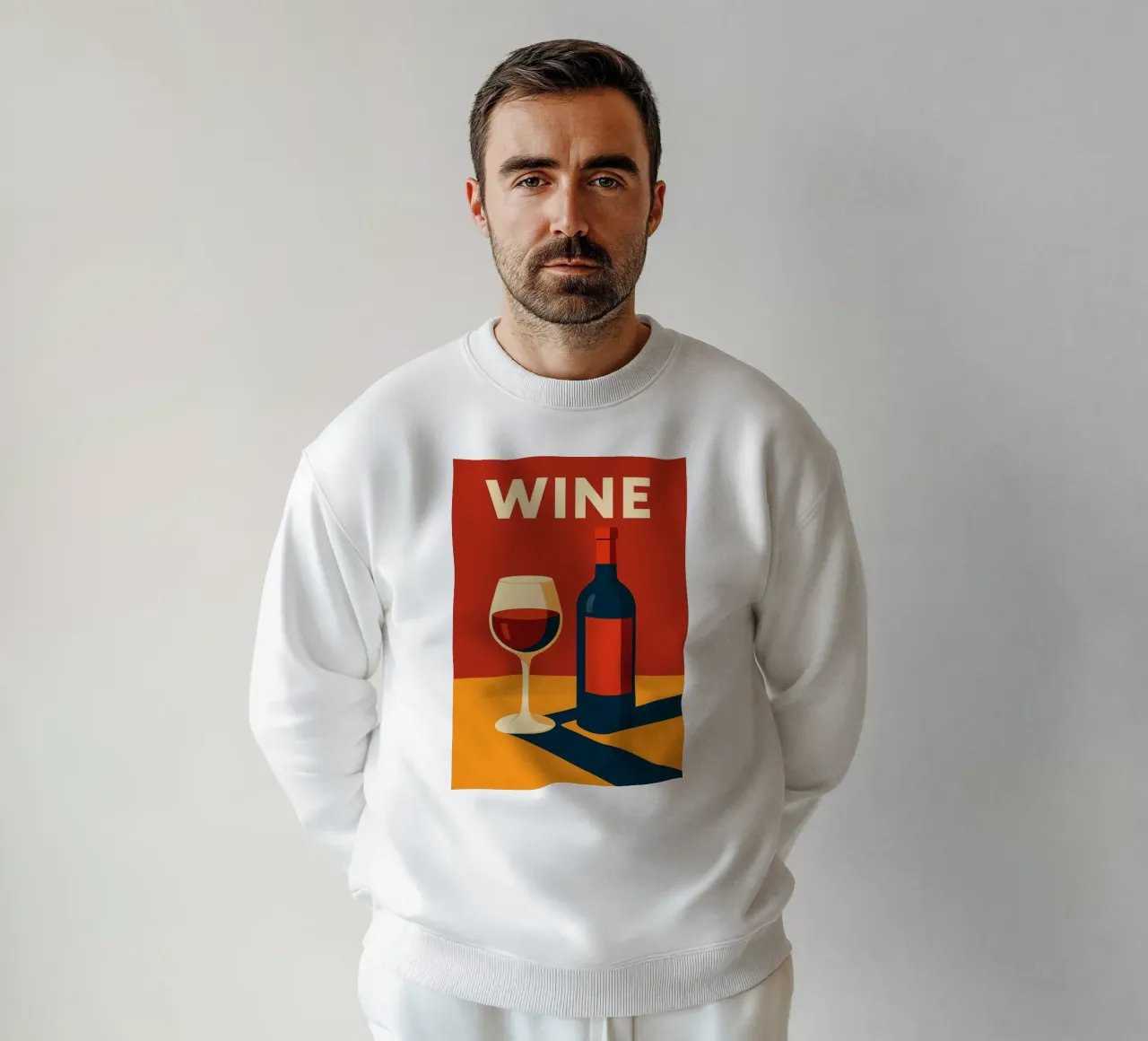 WINE - The perfect poster for lovers of good taste sweatshirt by Boissons - Affiches & posters - Retro