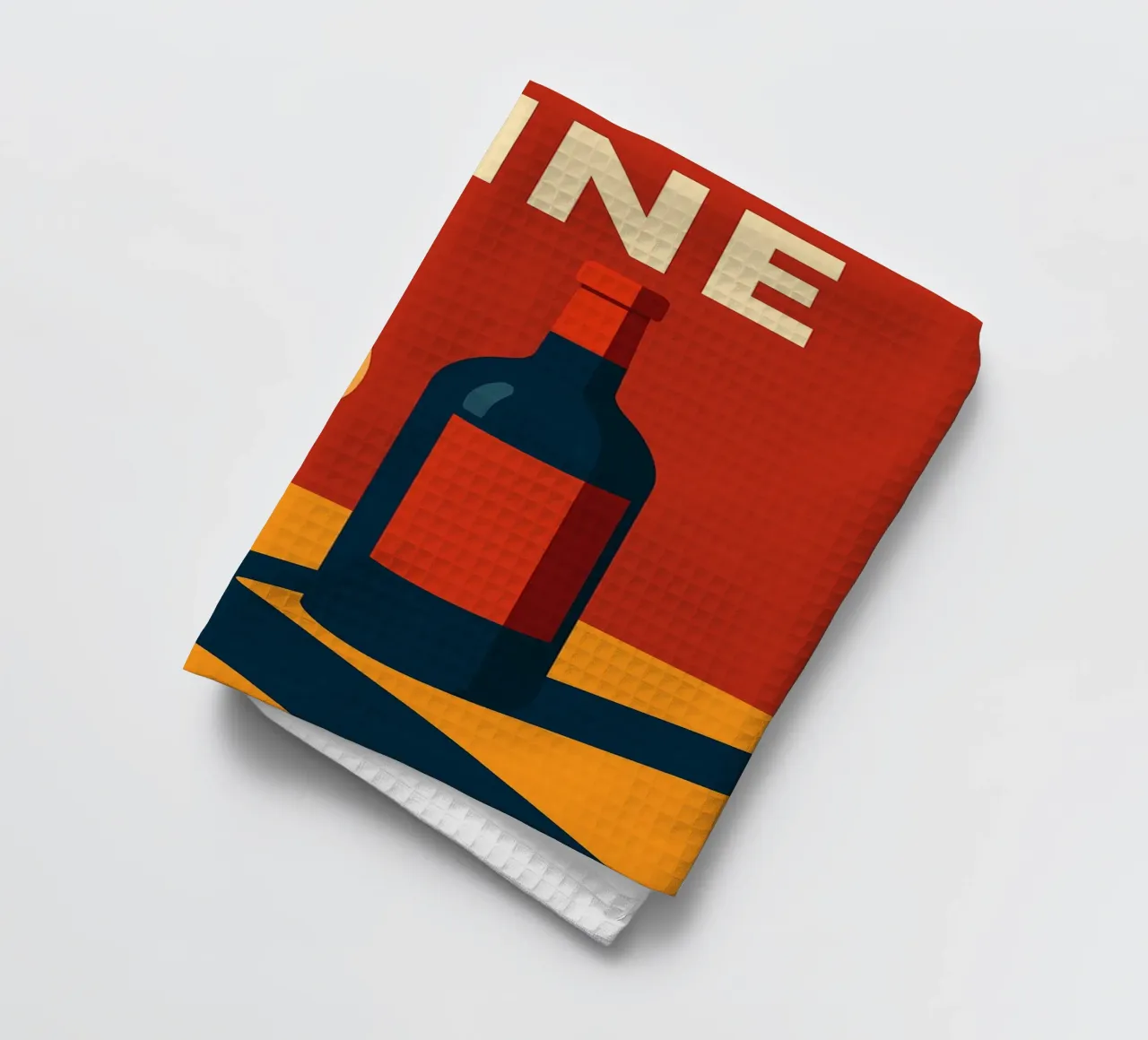 WINE - The perfect poster for lovers of good taste tea towel by Boissons - Affiches & posters - Retro