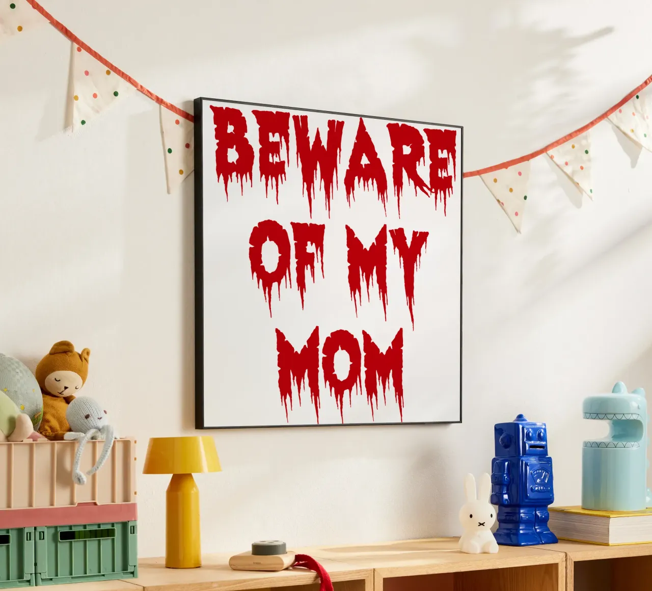 beware of my mom alu-dibond by onetime