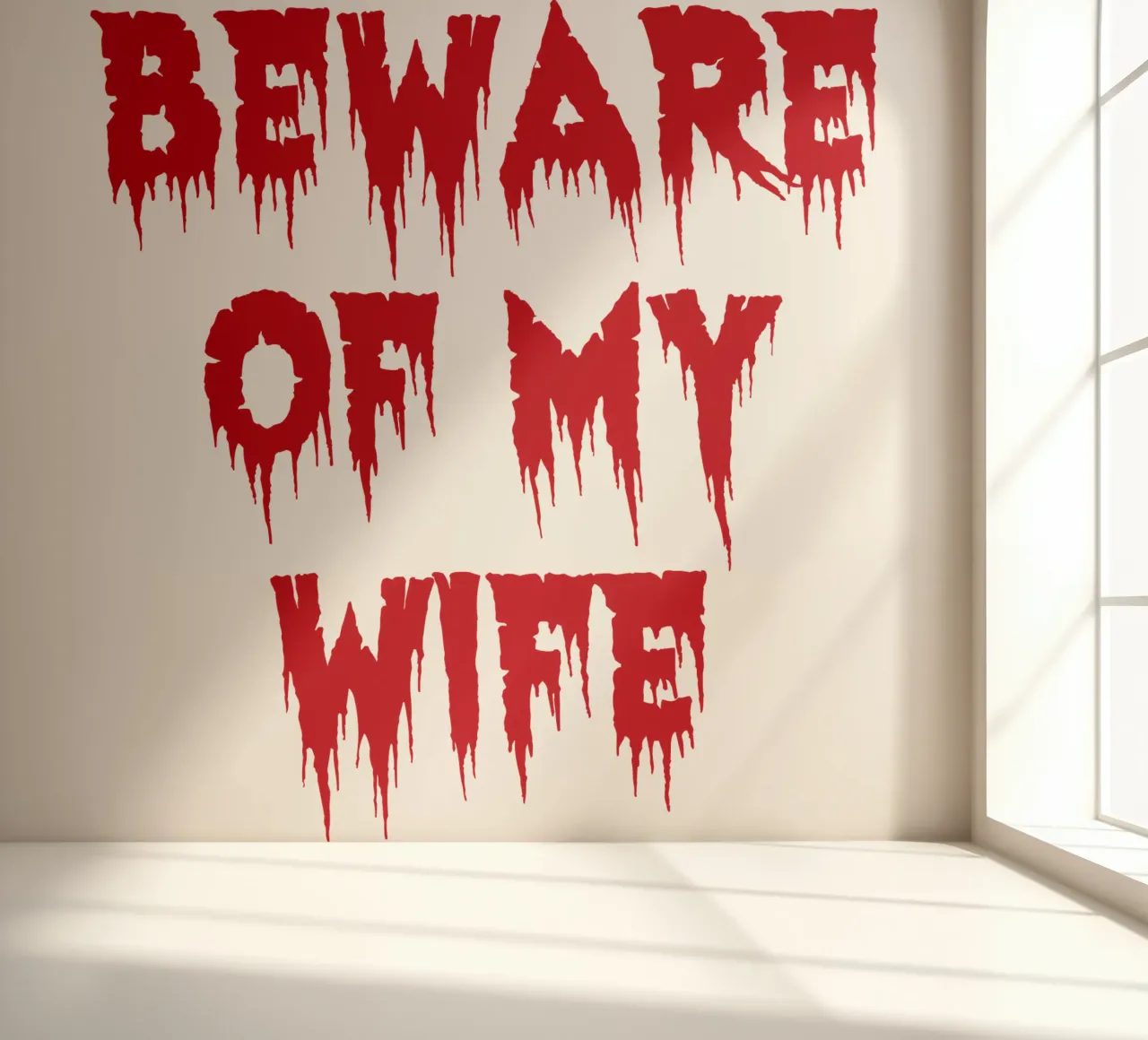 beware of my wife photo wallpaper by onetime