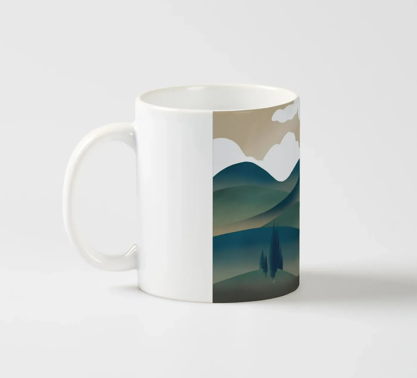 Burnt sun ceramic mug by Little Dean