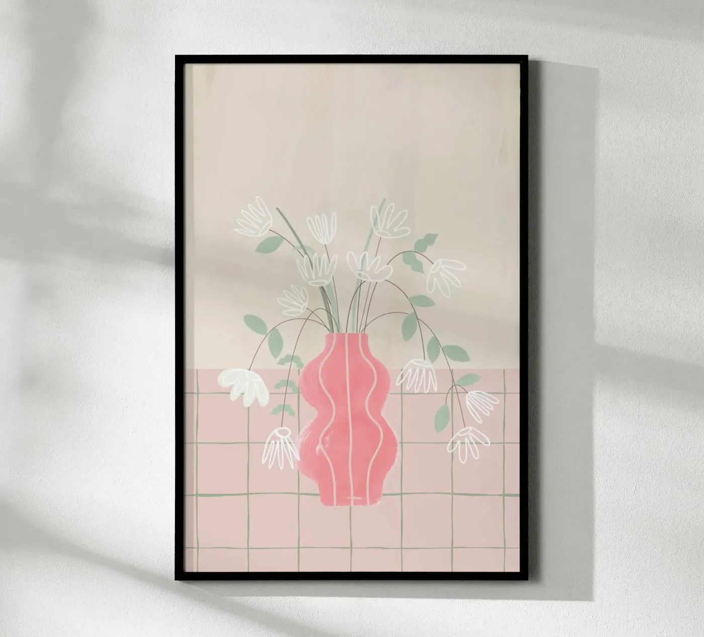 Pink Vase poster da KRUTH DESIGN