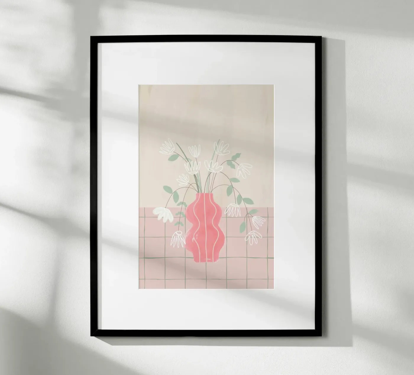 Pink Vase poster da KRUTH DESIGN