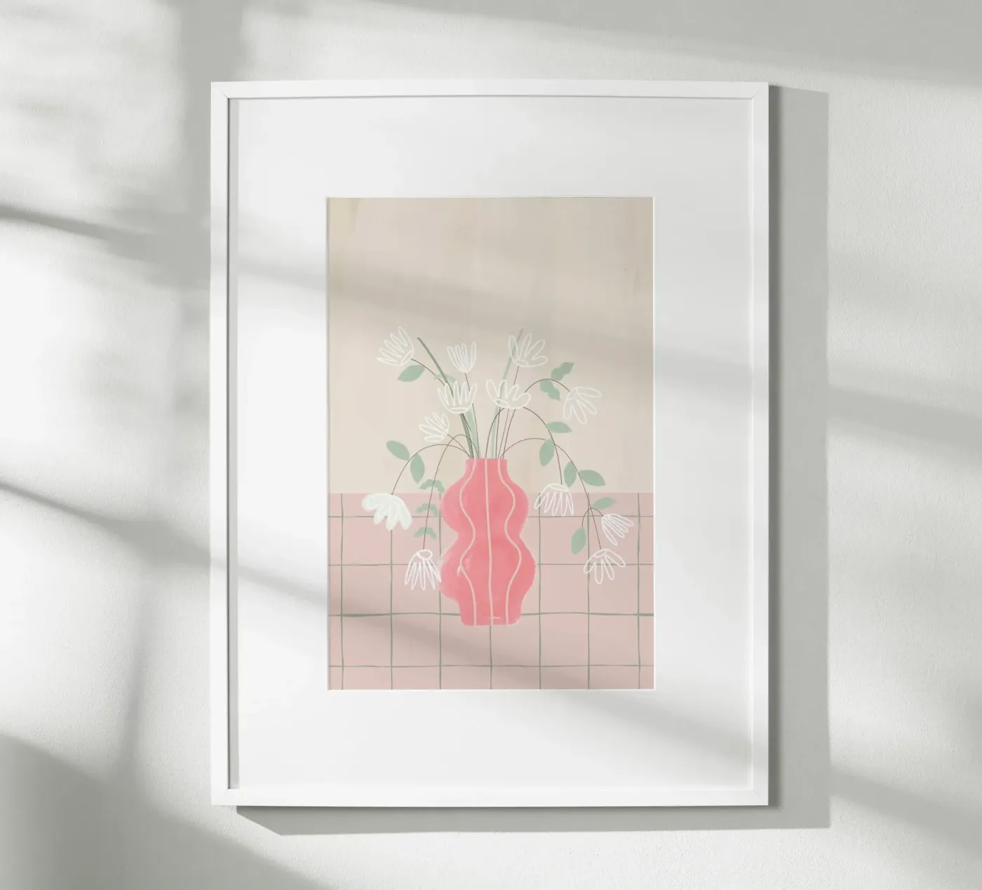 Pink Vase poster da KRUTH DESIGN