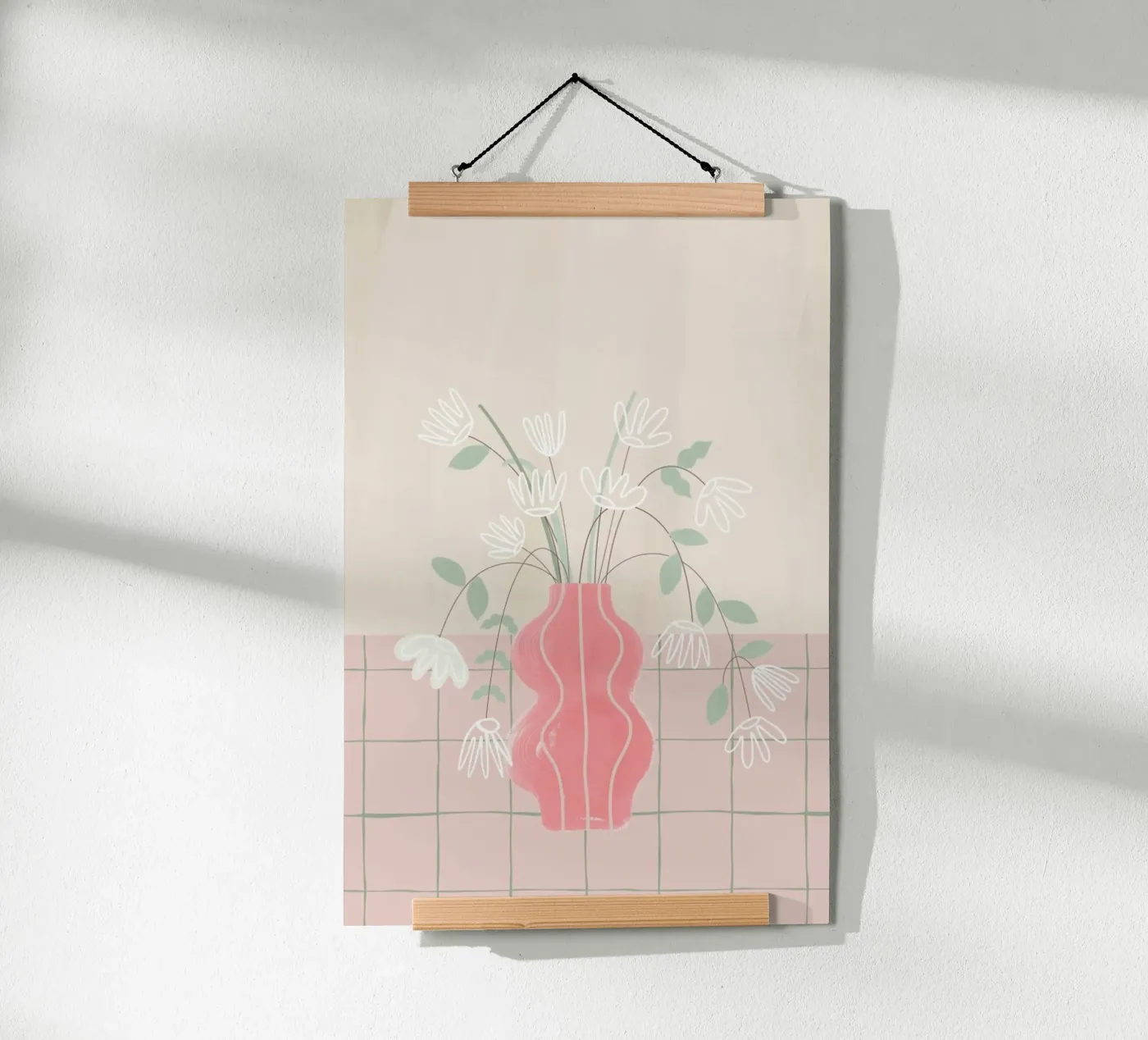 Pink Vase poster da KRUTH DESIGN