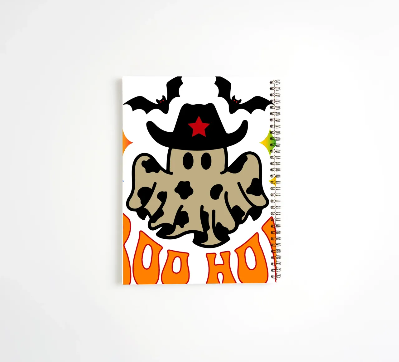 boo how ghost spiral notebook by onetime