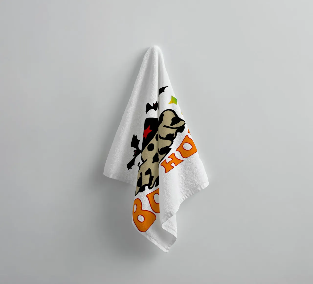 boo how ghost towel by onetime