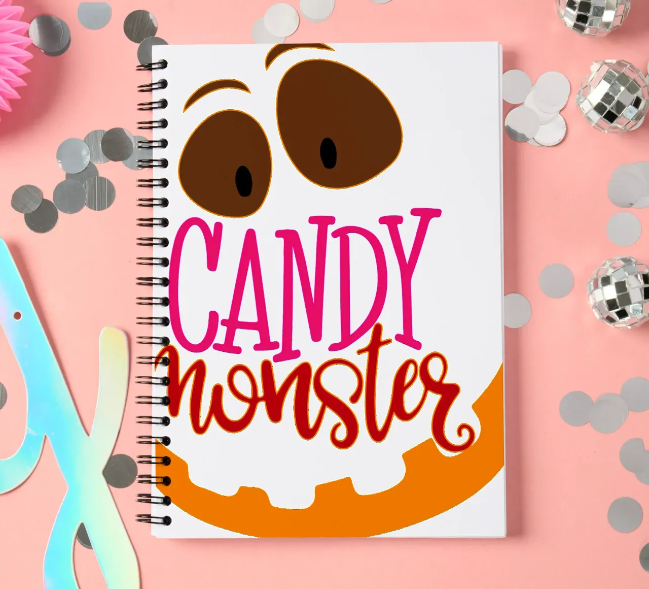 candy monster spiral notebook by onetime