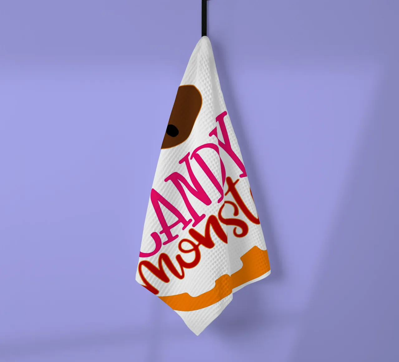mostro di caramelle canovaccio da cucina da onetime