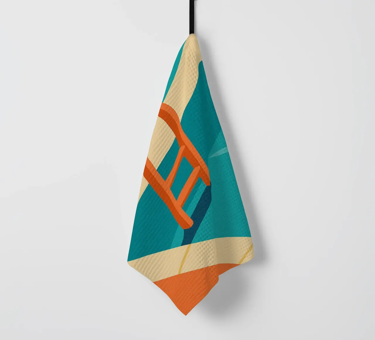 Piscina - Un poster minimalista con un'atmosfera vacanziera canovaccio da cucina da JETLAG | affiches voyage