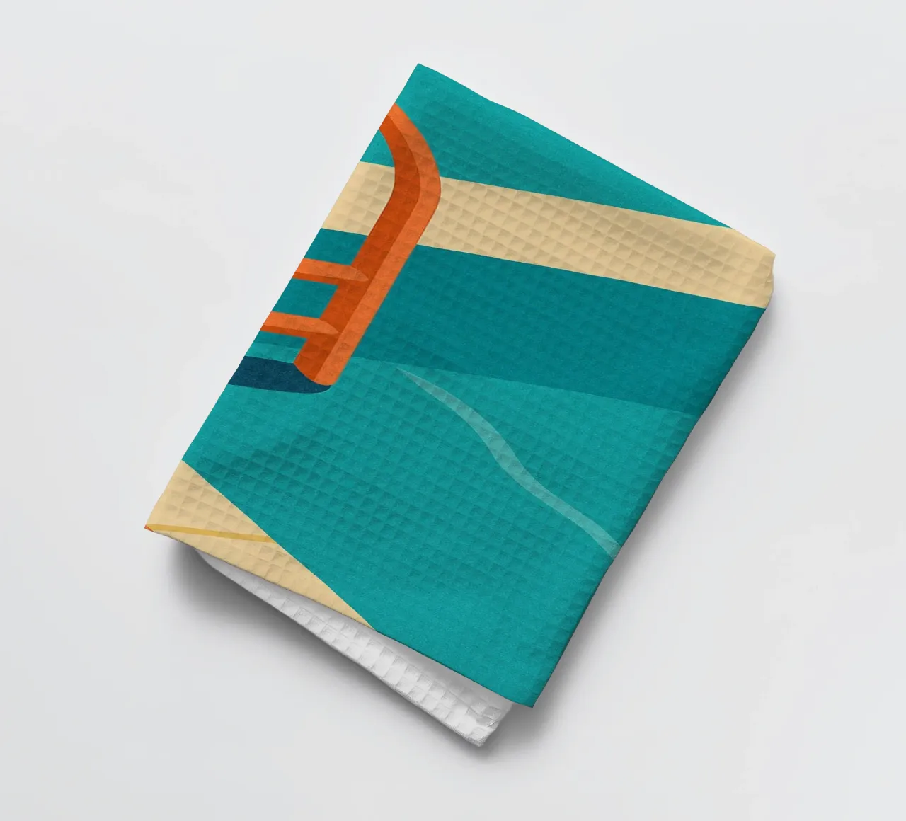 Piscina - Un poster minimalista con un'atmosfera vacanziera canovaccio da cucina da JETLAG | affiches voyage