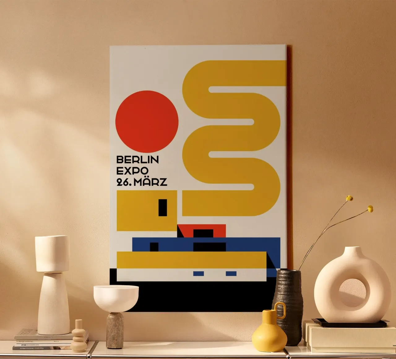 Expo di Berlino tela con Cornice a cassetta da Bo Lundberg