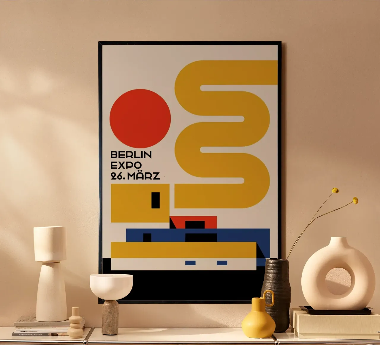 Expo di Berlino poster con telaio in alluminio da Bo Lundberg