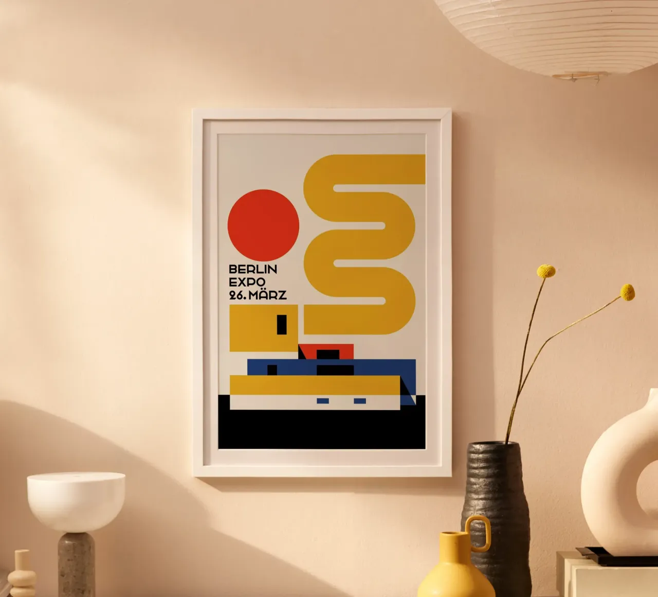 Expo di Berlino poster con telaio in alluminio da Bo Lundberg
