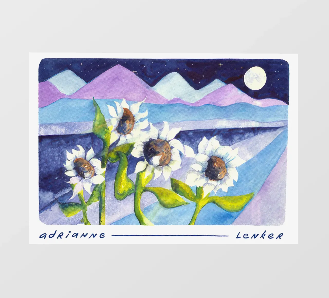 Andrianne Lenker Mema Moonflowers telo in pvc da carleemiller