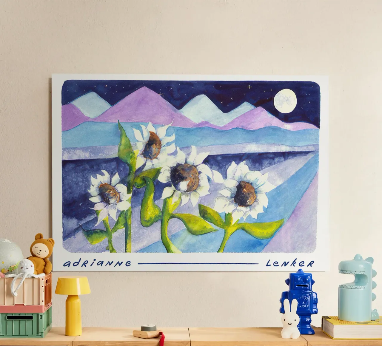 Andrianne Lenker Mema Moonflowers alluminio dibond da carleemiller
