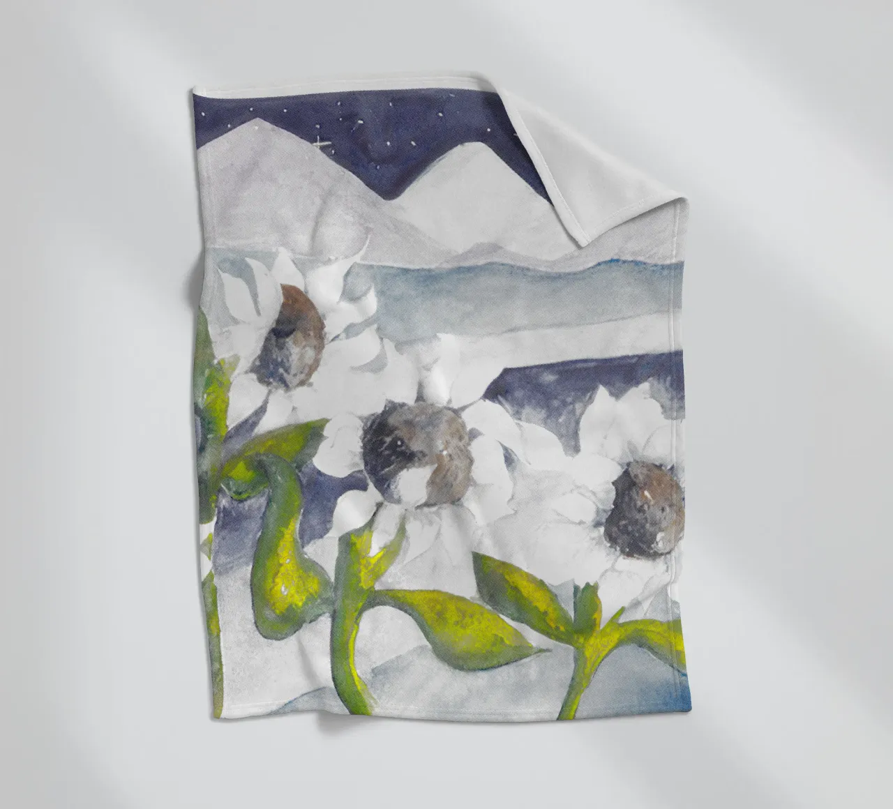 Andrianne Lenker Mema Moonflowers coperta in pile da carleemiller