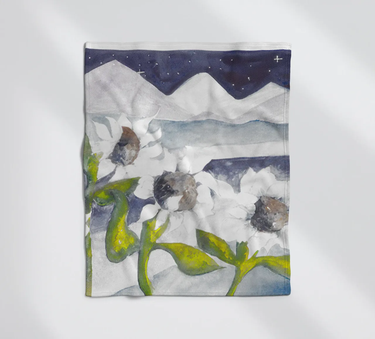 Andrianne Lenker Mema Moonflowers coperta in pile da carleemiller