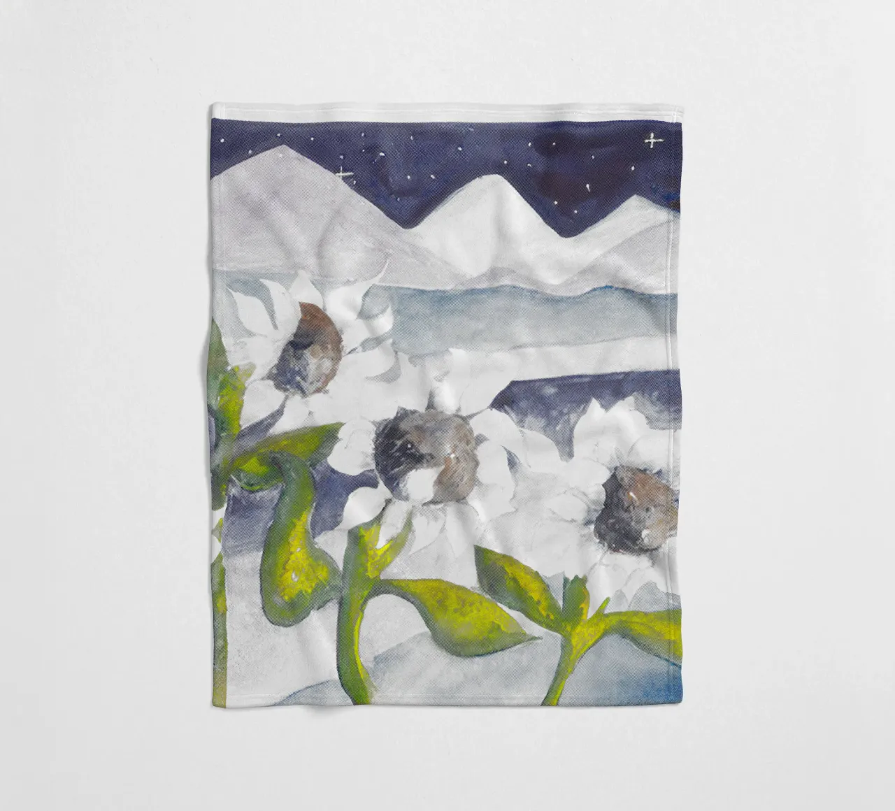 Andrianne Lenker Mema Moonflowers coperta in pile da carleemiller