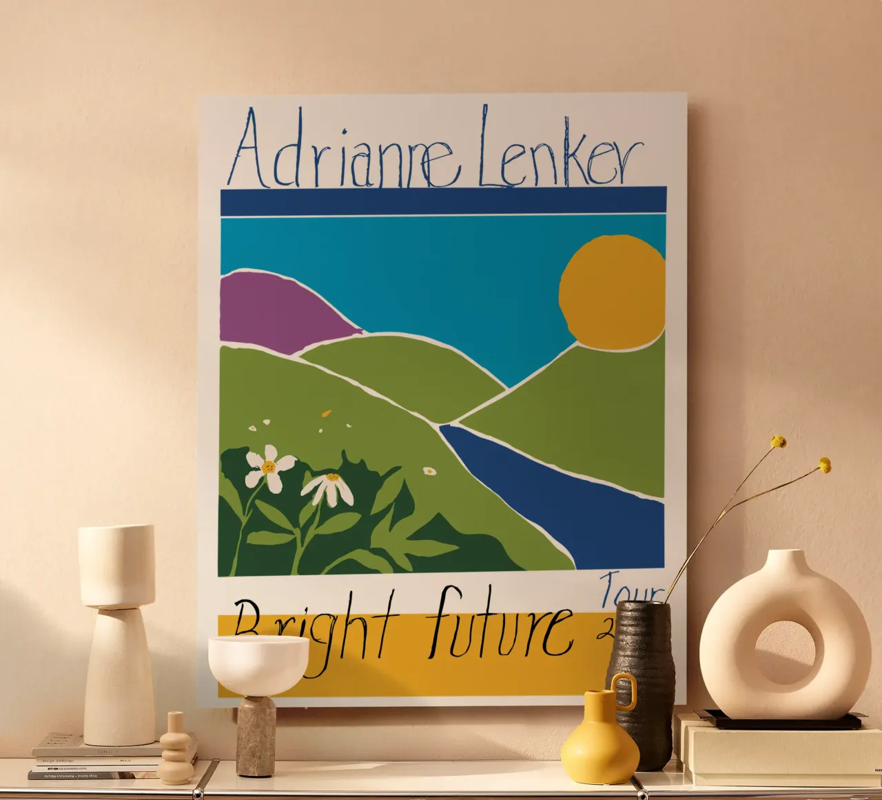 Andrianne Lenker Mema Bordo bianco alluminio dibond da carleemiller