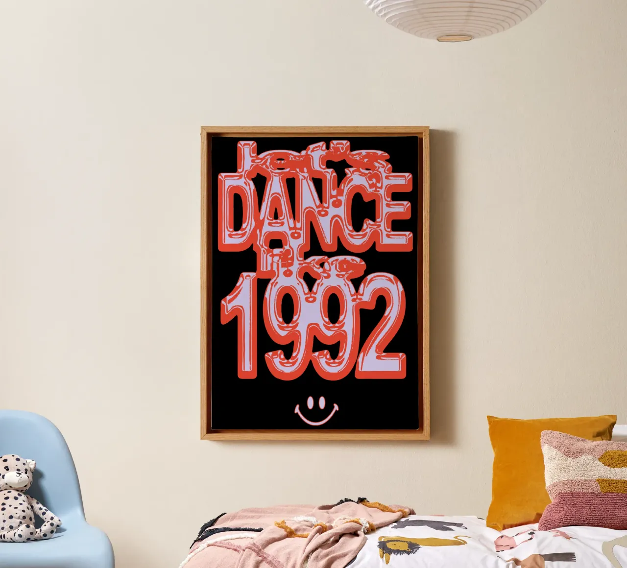 DOM DOLLA Lets Dance Like 1992 tela con Cornice a cassetta da carleemiller