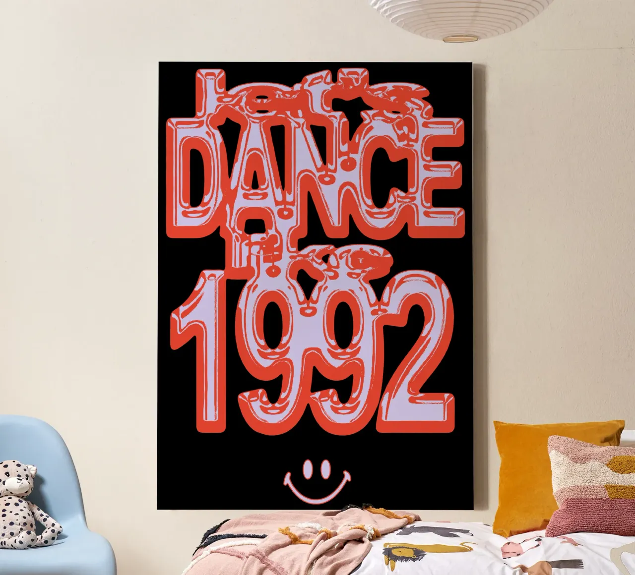 DOM DOLLA Lets Dance Like 1992 tela con Cornice a cassetta da carleemiller